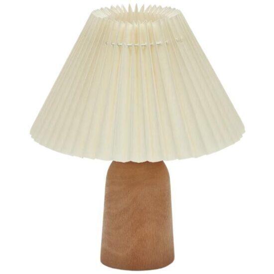 Béžová bavlněná stolní lampa Kave Home Benicarlo