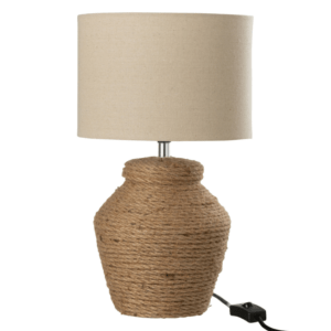 Béžová stolní lampa J-line Elmo 38 cm