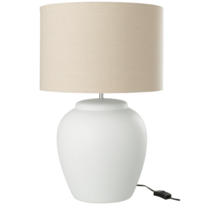 Bílá keramická stolní lampa J-line Limme 60 cm