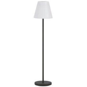 Bílá plastová zahradní stojací LED lampa Kave Home Amaray 150 cm