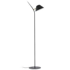 Černá kovová stojací lampa Kave Home Aurelia 152 cm