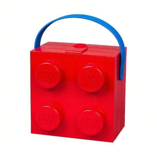 Červený svačinový box s rukojetí LEGO® Storage 16