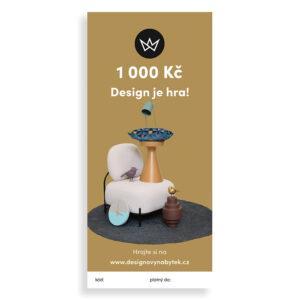 Dárkový e-poukaz v hodnotě 1000 Kč - Design je hra