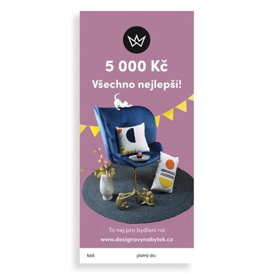 Dárkový e-poukaz v hodnotě 5000 Kč - Narozeniny