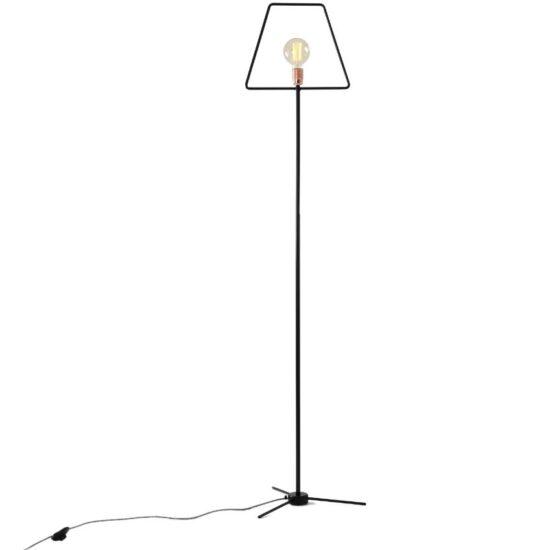 Nordic Design Černá kovová stojací lampa Jolita 177 cm