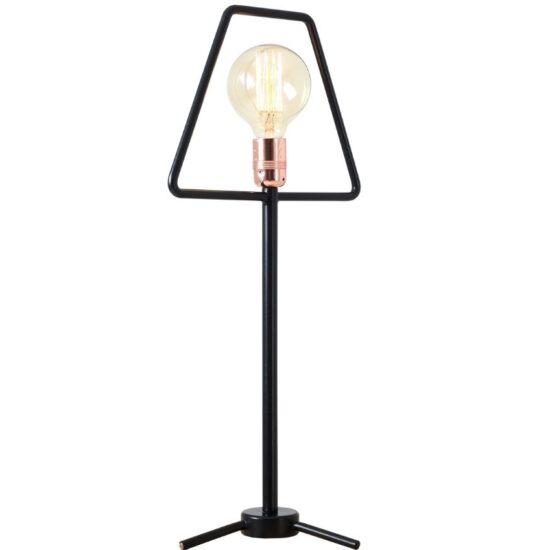 Nordic Design Černá kovová stolní lampa Jolita