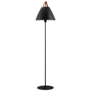 Nordlux Černá kovová stojací lampa Strap 155 cm