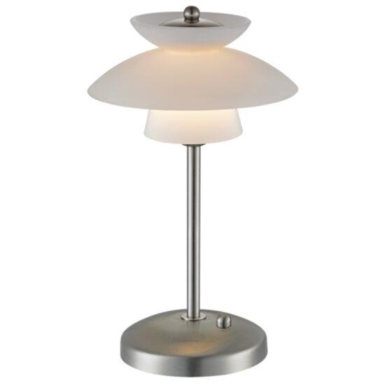 Opálově bílá stolní lampa Halo Design Dallas 30 cm