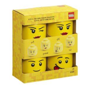 Set čtyř žlutých úložných boxů LEGO® mini