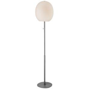 Stříbrná kovová stojací lampa Halo Design Wrong 150 cm