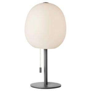 Stříbrná kovová stolní lampa Halo Design Wrong 32 cm